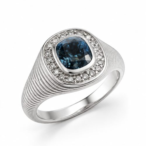 Azure signet ring